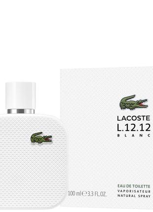 Lacoste eau de lacoste l.12.12 blanc туалетна вода для чоловіків1 фото