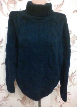 Вязаная кофто с хомутом ,56-58 размер