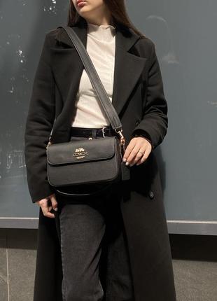 Сумка жіноча coach studio shoulder bag black7 фото