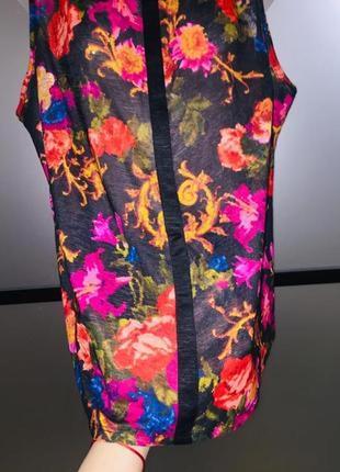 Нежная и легкая блуза рубашка в цветочный принт. свободный фасон с-л atmosphere6 фото