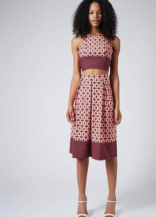 Миди юбка topshop tile border midi skirt4 фото