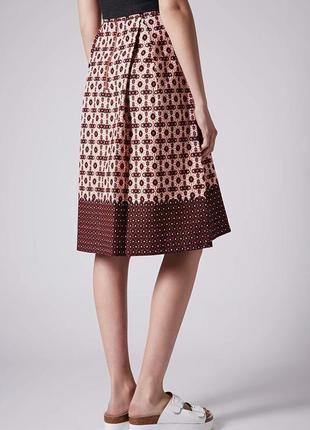 Миди юбка topshop tile border midi skirt3 фото