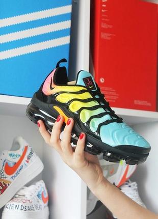 Мужские кроссовки nike vapormax tn blue yellow.