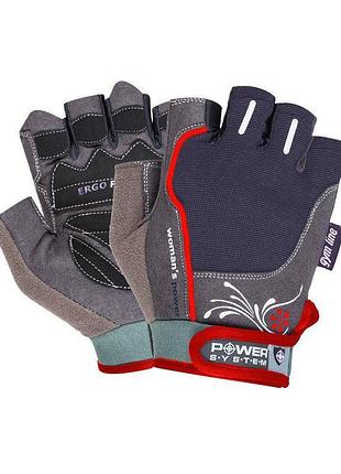 Рукавички для фітнесу power system ps-2570 woman’s power жіночі black xs
