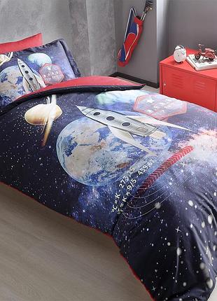 Підліткова постільна білизна tivolyo home mars делюксатин полуторний