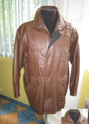 Кожаная утеплённая мужская куртка smooth city collection. германия. лот 5232 фото