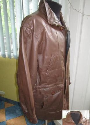 Кожаная утеплённая мужская куртка smooth city collection. германия. лот 5234 фото