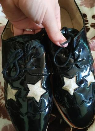 Туфли на плотформе со звездами, размер 36.3 фото