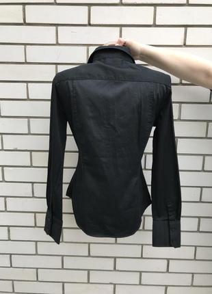 Чорна,класична,офісні сорочка,блуза,бавовна,люкс бренд,оригінал, calvin klein3 фото