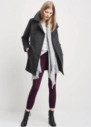 Новое модное женское серое пальто gap размер xs