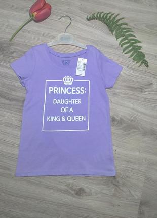 Футболка для дівчинки/ фіолетова футболка/ футболка принцеса/ футболка для дівчинки children's place/ children's place