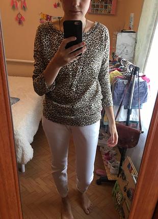 Кофта animal print леопардова,розмір м 2