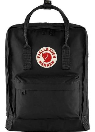 Оригинальный рюкзак, сумка, портфель fjallraven kanken classic unisex backpack black1 фото