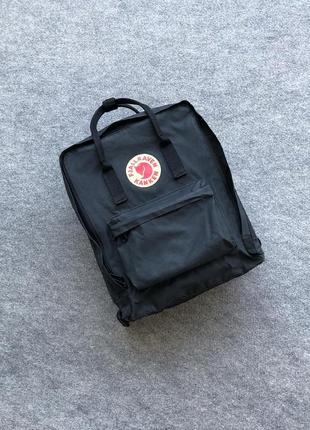 Оригинальный рюкзак, сумка, портфель fjallraven kanken classic unisex backpack black2 фото