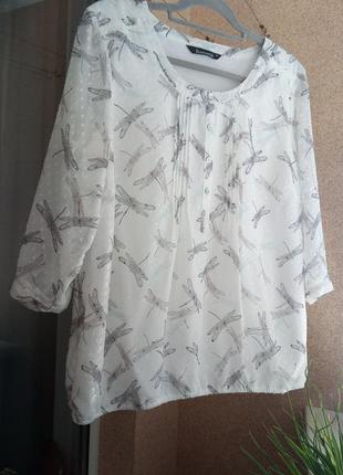 Красивая нежная блуза из фактурной ткани3 фото