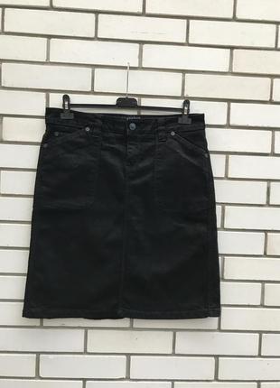 Чёрная,джинсовая юбка-карандаш,большой размер,хлопок1 фото