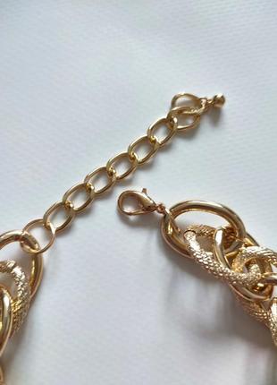 Цепочка плетена золота намисто кольє на шию цепка ланцюжок ланцюг2 фото