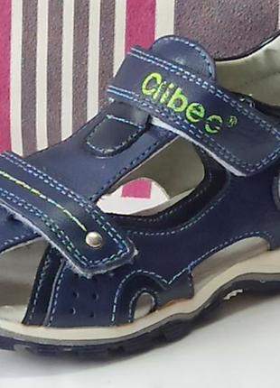 Кожаные ортопедические босоножки сандали летняя обувь для мальчика 187 clibee клиби р.315 фото