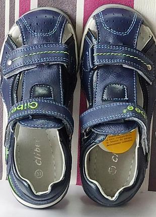 Кожаные ортопедические босоножки сандали летняя обувь для мальчика 187 clibee клиби р.313 фото