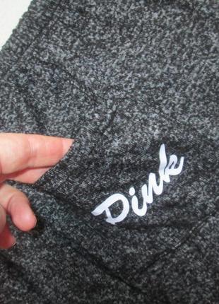 Фірмові трикотажні спортивні меланжеві штани victoria's secret pink8 фото