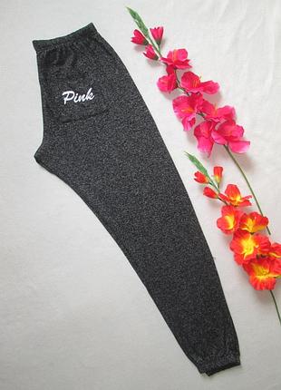 Фірмові трикотажні спортивні меланжеві штани victoria's secret pink4 фото
