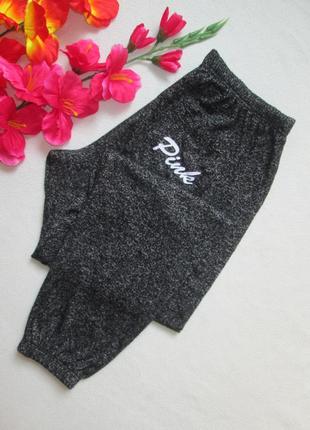 Фірмові трикотажні спортивні меланжеві штани victoria's secret pink7 фото