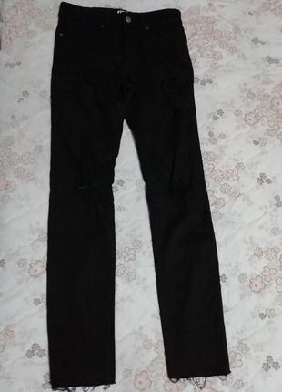 Джинси рвані розмір w29 l32 mr.f skinny fit