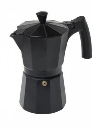 Кавоварка гейзерна 450 мл на 9 чашок, приготування кави,2 фото