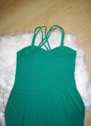 Незвичайне зелене плаття сукня3 фото