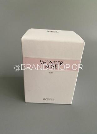 Туалетна вода wonder rose 90ml zara