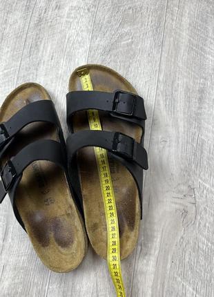 Birkenstock тапочки оригинал кожаные 44 размер тапки7 фото