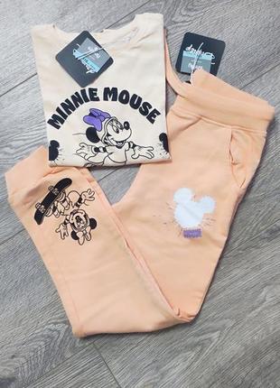 Костюм лонгслив брюки 110 116 disney польша