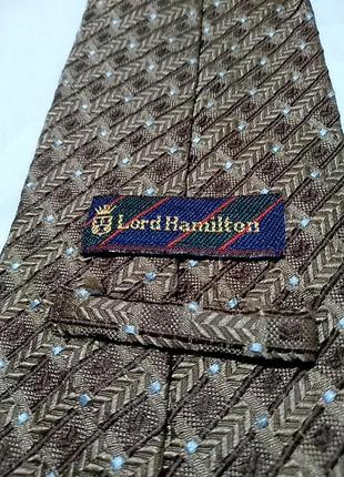 Lord hamilton. итальянский шелковый галстук5 фото