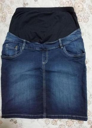 Юбка джинсовая для беременных  размер m 38