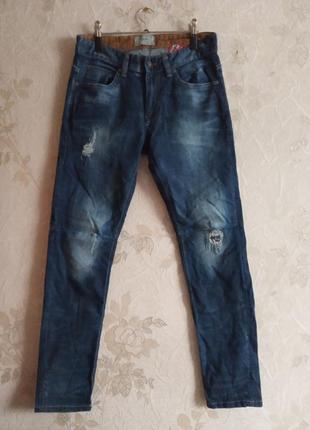Классные джинсы с потертостями pulls &amp; bear1 фото