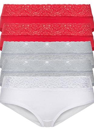 5 шт трусики хипстер м 48 р esmara хлопок