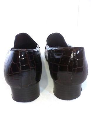 🥿🥿🥿 стильні лакові туфлі лофери від бренду jacques michel, р.37 код t08445 фото