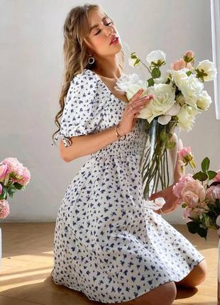 Платье в цветочный принт 4