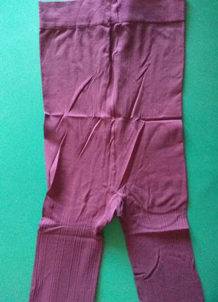 Фиолетовые рельефные колготы 50ден м/l 46-48-50 сша