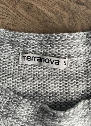 Серый свитер с мышкой р. с terranova длина 60 ог 90 рукав 552 фото