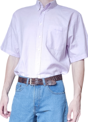 Однотонная рубашка с коротким рукавом мужская ben sherman оригинал