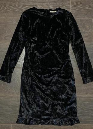 Бархатное черное маленькое платье vipart3 фото