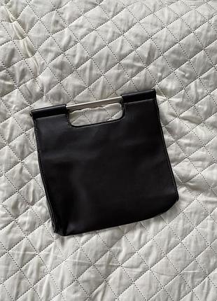 Интересный бордовый клатч