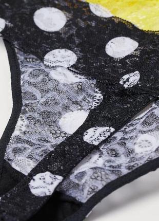 2 шт трусики 46-48 р h&m гіпюр стринги9 фото