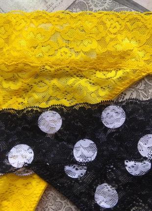 2 шт трусики 46-48 р h&m гіпюр стринги10 фото