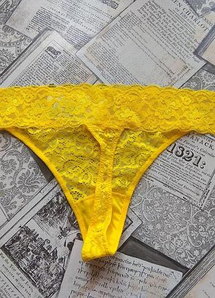 2 шт трусики 46-48 р h&m гіпюр стринги6 фото