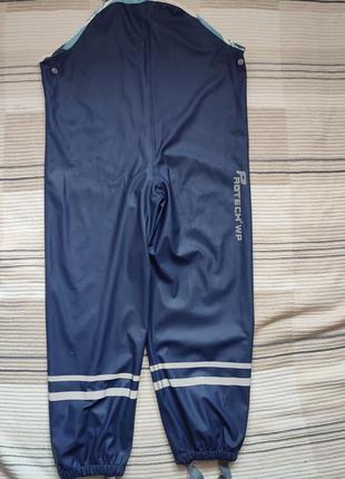 Грязепруф резиновый непромокаемый  дождевые штаны дождевик.2 фото