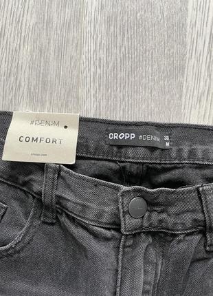 Круті джинси мом в актуальному кольорі cropp denim розмір s-m2 фото