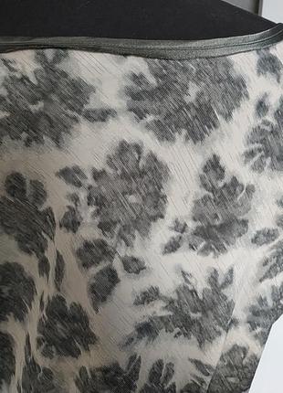 Блуза легенька ніжна з атласною стрічкою- зав'язкою батал6 фото