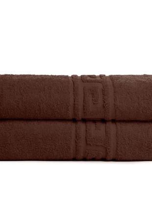 Рушник махровий банний 70х135 см шоколад